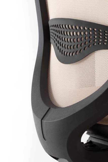 Siège de travail OKAY - confortable, esthétique et personnalisable avec dossier rembourré ou résille, mécanisme synchrone et support lombaire_2