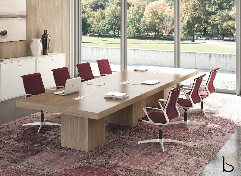 Table de réunion rectangulaire T45 - Officity - Wenge_2