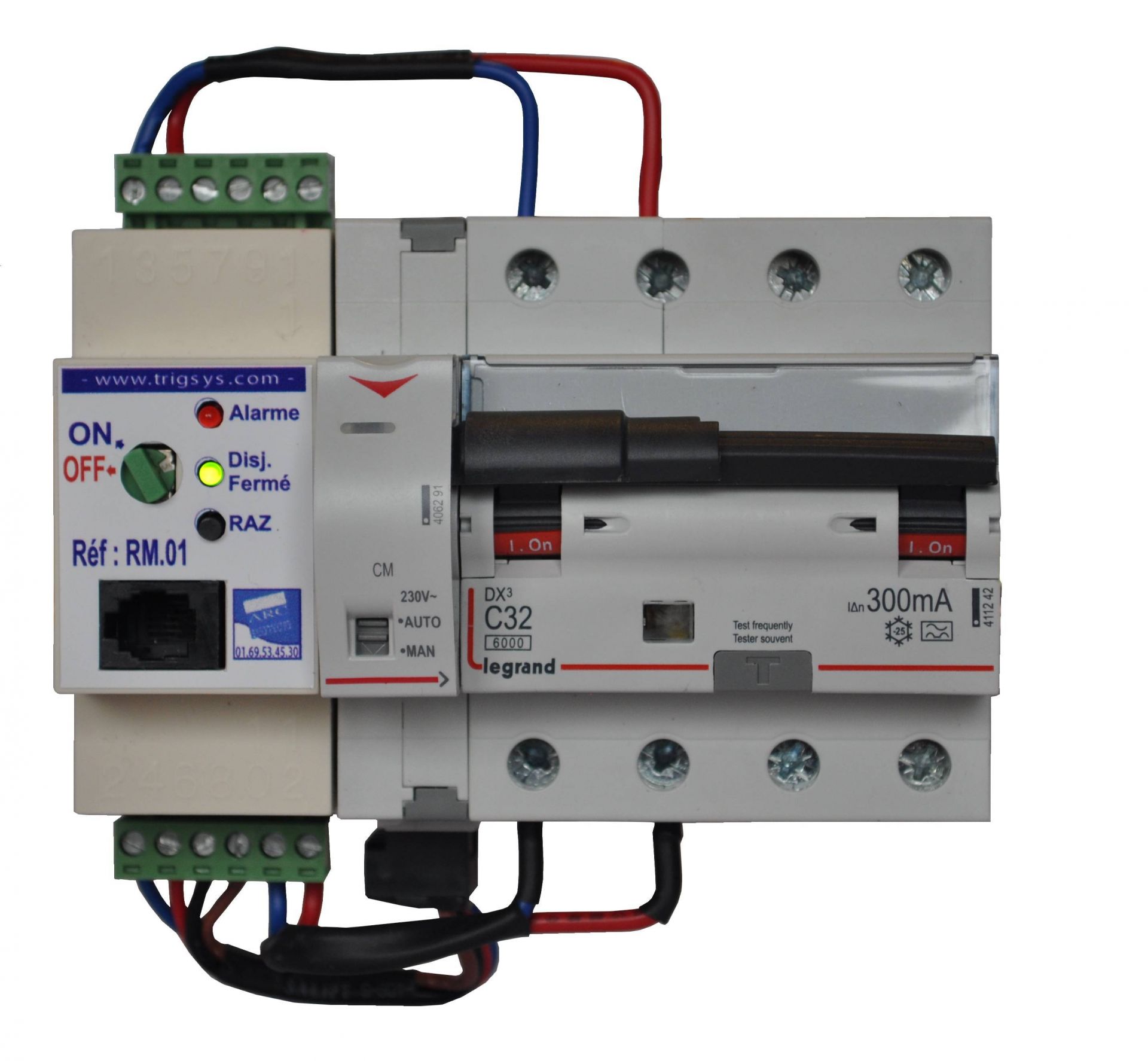 Disjoncteur Therique, 15 A, Réinitialisation Anuelle, Interrupteur à