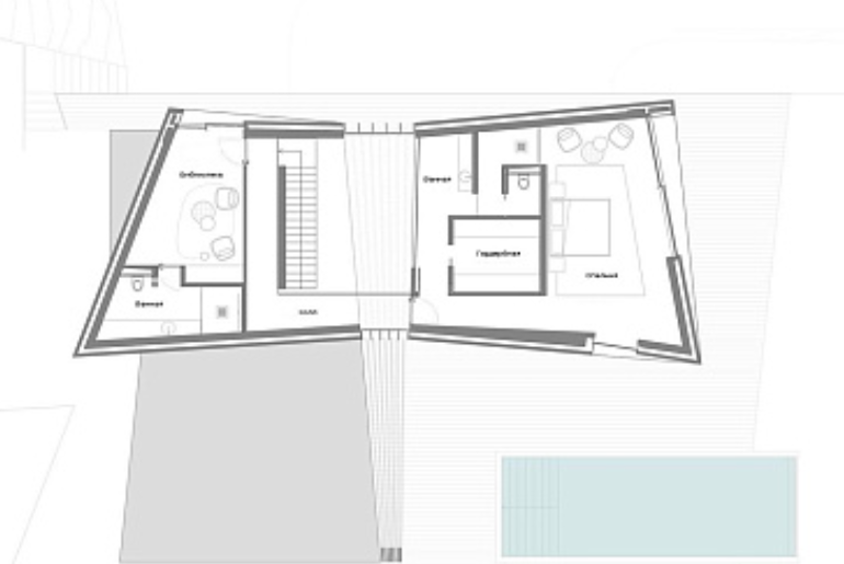 Maison préfabriquée à deux étages en acier - 340 m2 - 6 chambres ou 5 chambres et un bureau - ISK356_2