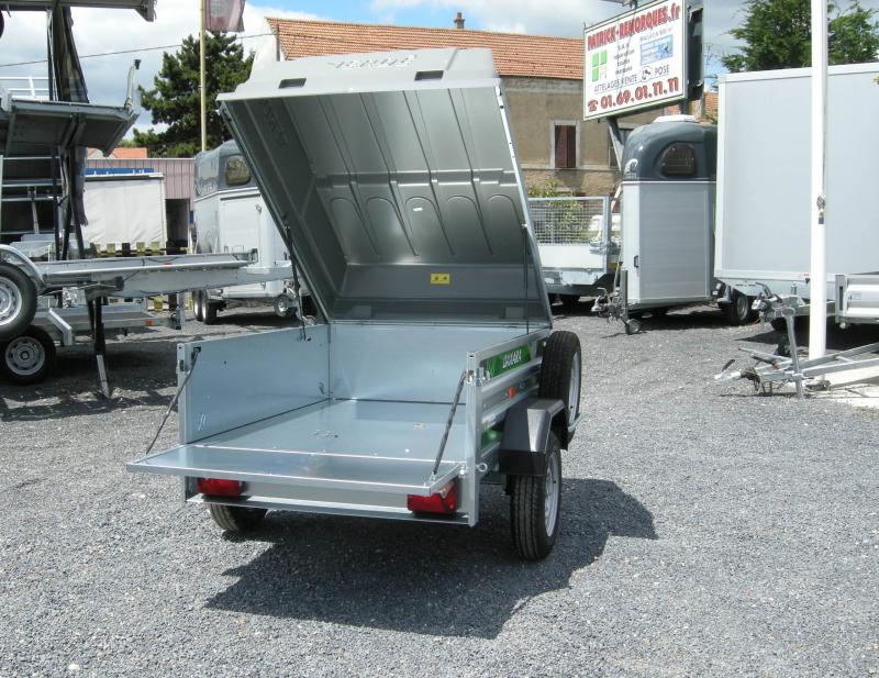 Remorque sans frein DAXARA 168 TE - Avec roue jockey, capot ABS, 1220L pour transport et bricolage_2