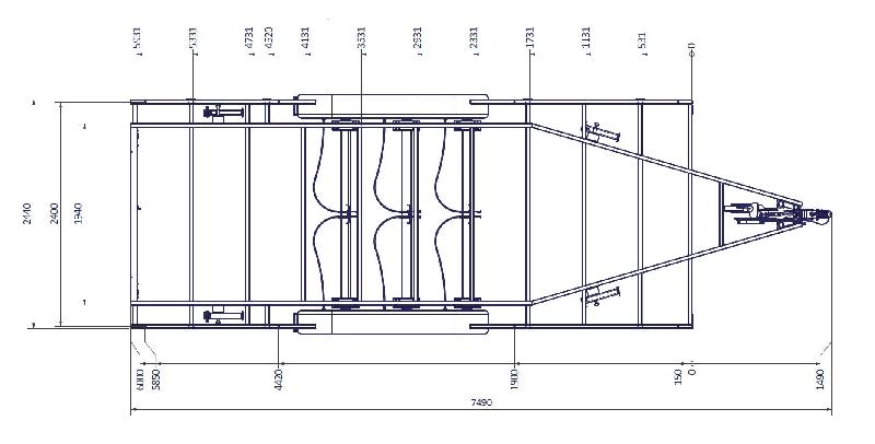 TH 6m x 2m44 plateau 3 x essieux 1350kg_2