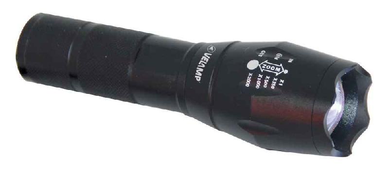 Lampe torche à LED - Steel LED 10W en aluminium avec zoom_2