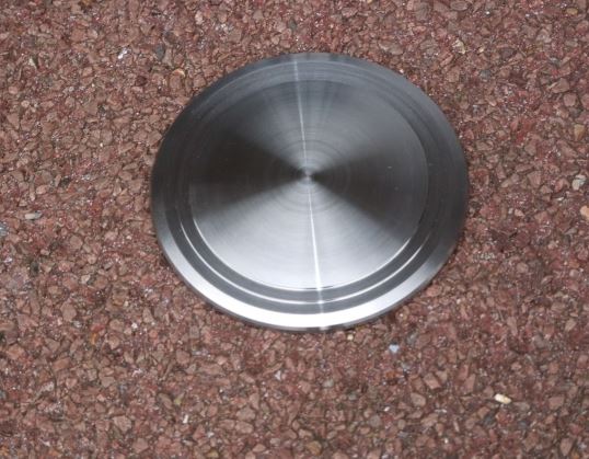 Clou urbain avec tête en inox massif - à sceller pour voiries grand trafic - ORCA - diamètres 100 à 150 mm_3