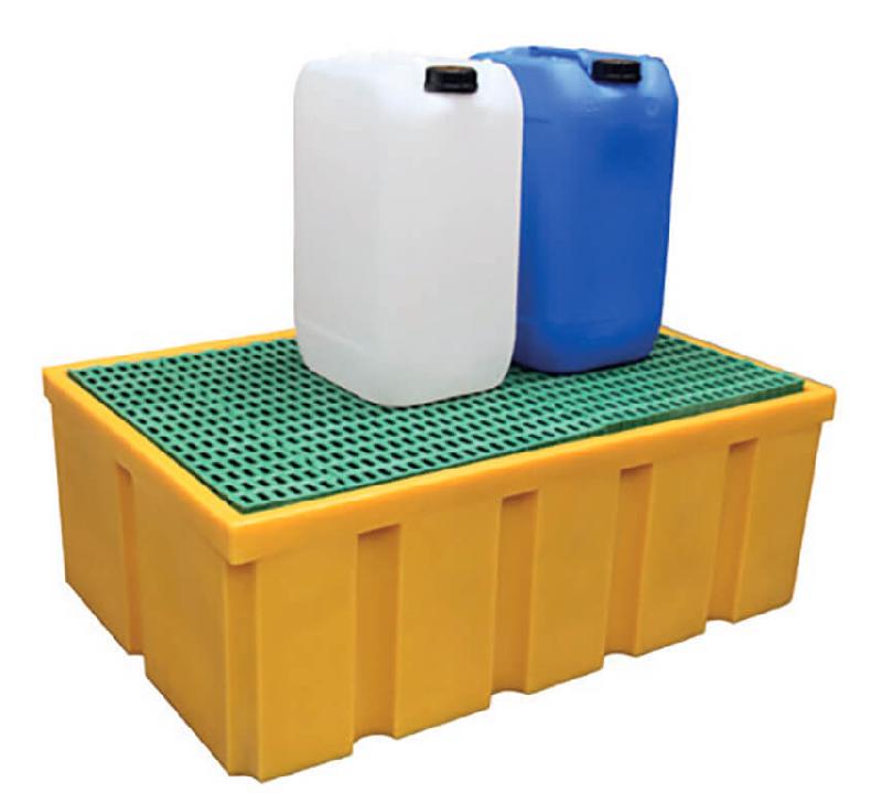 Plateforme de rétention 200 litres plastique avec caillebotis polypropylène_2