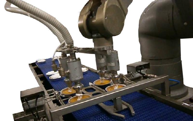 Robot dépose automatique de meringue pour tartelettes - mécanisation avancée avec écran IHM et dépose en spirale_2