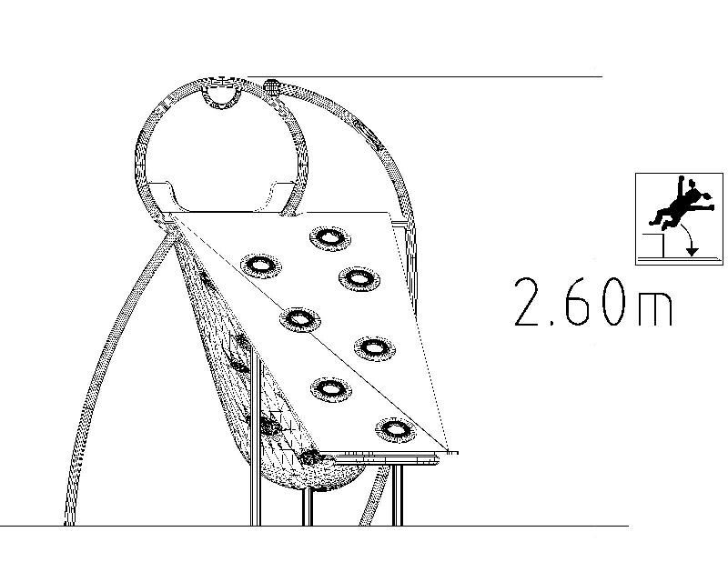 Toboggan Slide Climber réf-8069341 - Hags - Dimensions 6990x2310x2620 mm - Pour enfants 5-12 ans_2