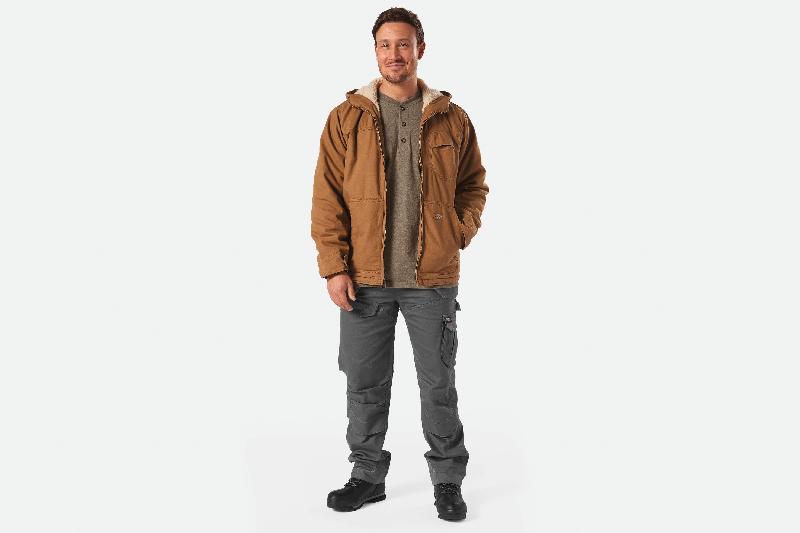 Veste doublée sherpa DUCK - Réf: DK0A4XUX - Dickies - 100% Coton - Rinsed Brown Duck - Taille 3XL_2