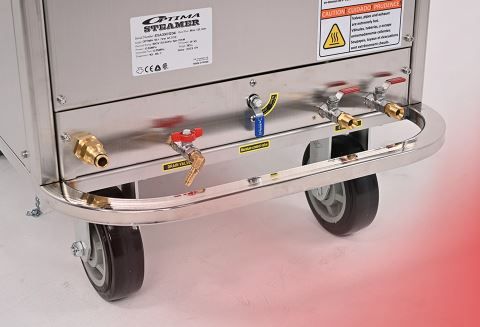 Nettoyeur vapeur électrique et inox conçu pour l'assainissement industriel dans le cadre de la transformation des aliments et de divers besoins de fabrication - Optima Steamer SE-II 27K_2