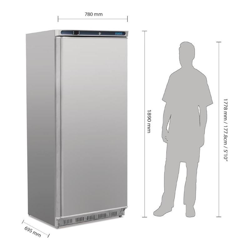 Polar - armoire réfrigérée négative inox 600 litres_2