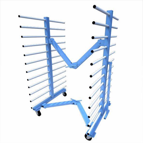 Chariot avec dispositif de réglage simple et rapide