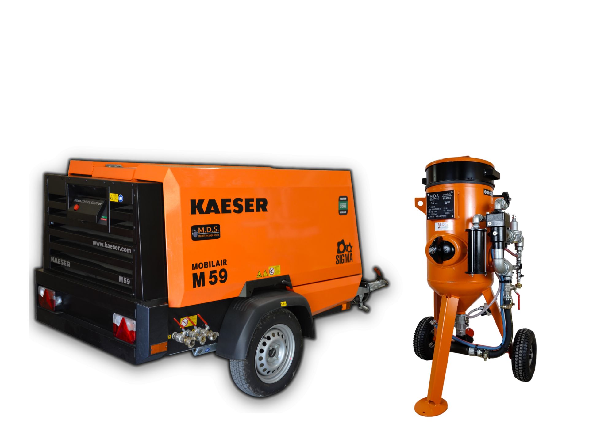 Compresseur mobile de chantier KAESER M59A1 5500l/mn_2