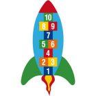 Jeu thermocollant la marelle fusée DecoMark® - résine thermoplastique - 2000 x 3500 mm - marquage préfabriqué_2