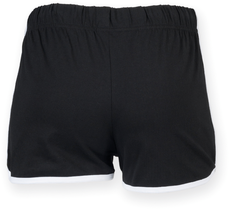 Short enfant rétro - Skinni Fit - Réf: SM069 - 100% coton jersey avec taille élastiquée et poches latérales_2