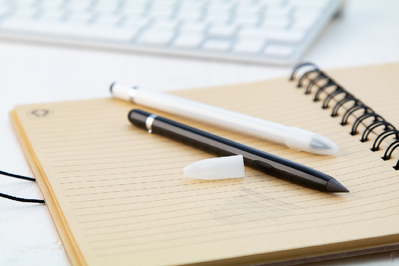 Stylet sans encre en aluminium - longue durée - stylet pour écran tactile noir - pointe en alliage métallique_2