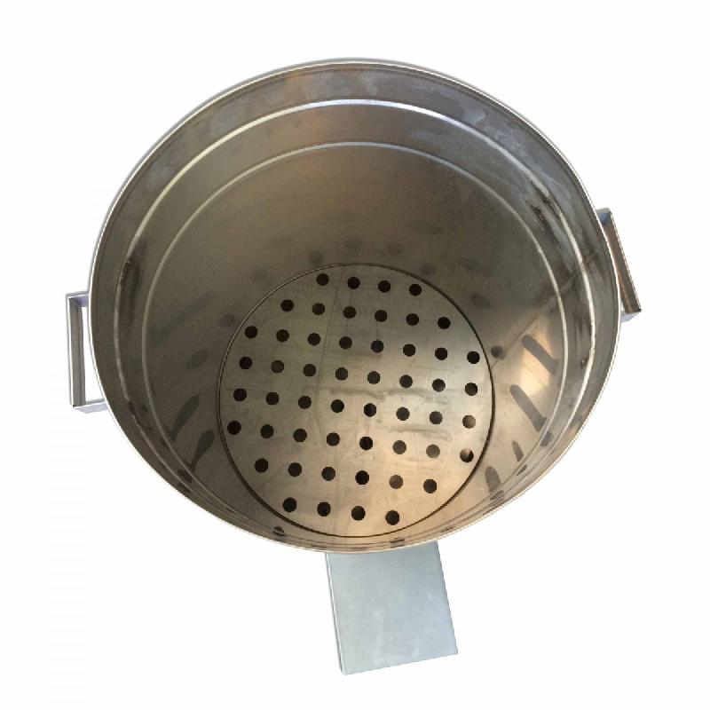 Échaudoir pour volaille avec vanne de remplissage et vidange