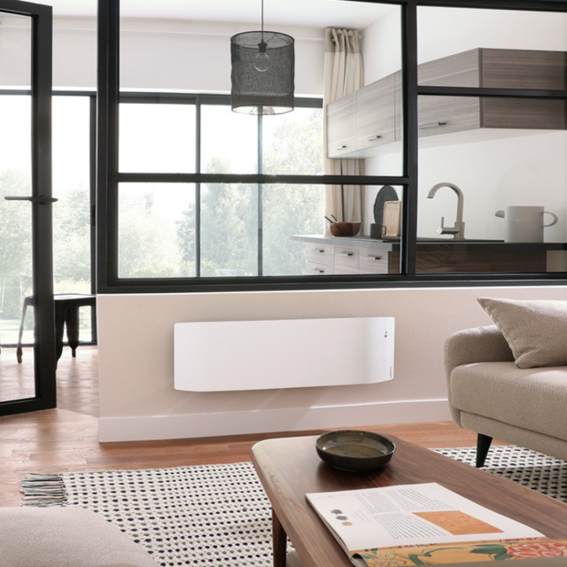 Radiateur connecté Divali plinthe 1000W blanc carat - Atlantic - 507621_2