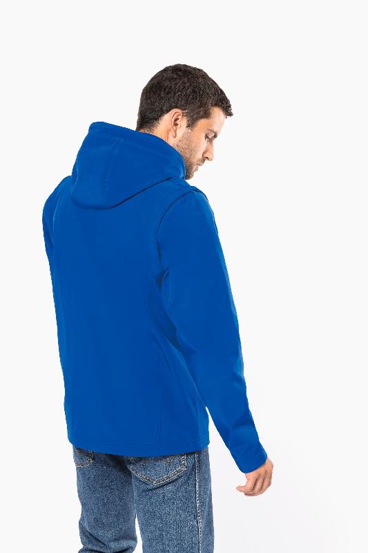 Veste Softshell 3 couches à capuche avec manches amovibles unisexe - Réf: K422 - Kariban_2