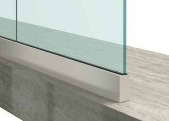 Garde-corps en verre Slim Line - Sécurité et transparence - Profilés aluminium et verre trempé 88-4_3