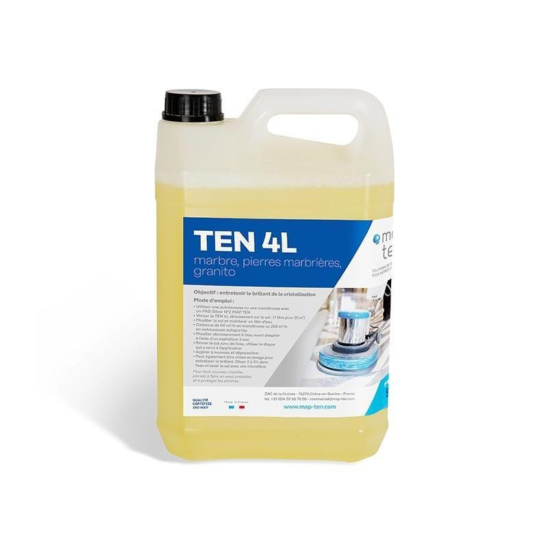 Ten 4l nettoyant cristallisant et entretien marbre pierres marbrieres granito 5l_2