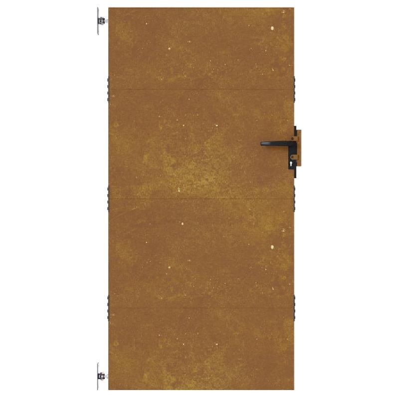 Vidaxl portail de jardin 85x175 cm acier corten 153260_2