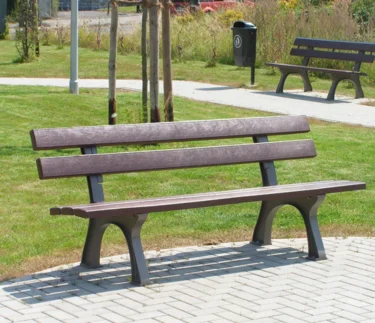 Banc CLASSICO plastique recyclé et fonte_2