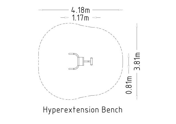 Équipement de fitness extérieur - Banc d'hyperextension - Gym Hyper Extension Bench - 8040959 - Hags_2
