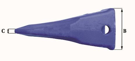 Dents de godet adaptables Feurst 1U 3302 RC - Poids 5,37 kg - Dimensions précises en mm_2