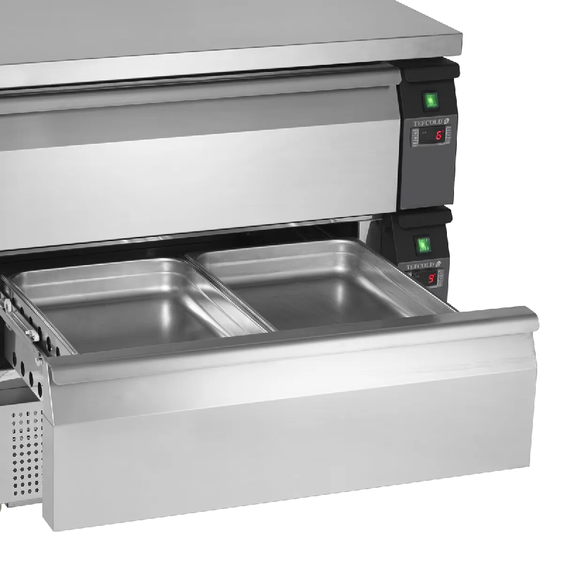Soubassement réfrigéré UD2-2  Uni-Tiroir GN2/1 pces Inox TEFCOLD_2