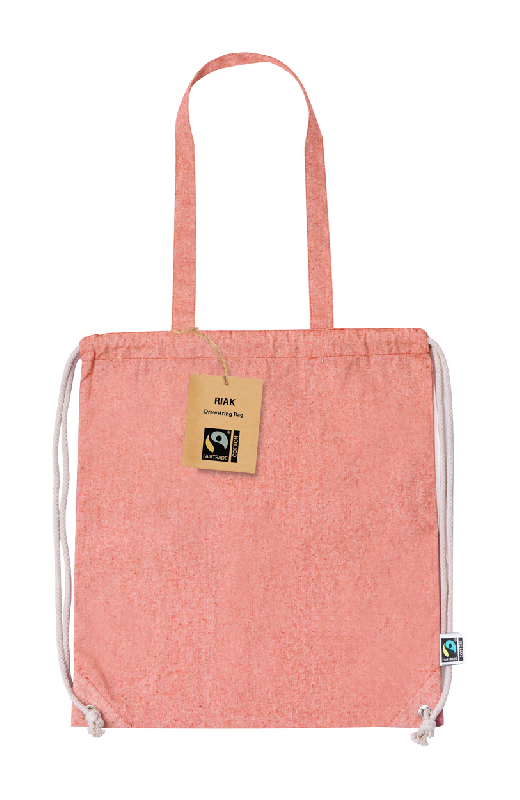 Sac piscine en coton recyclé Fairtrade - 100% équitable - 140 g/m² - anses longues_2