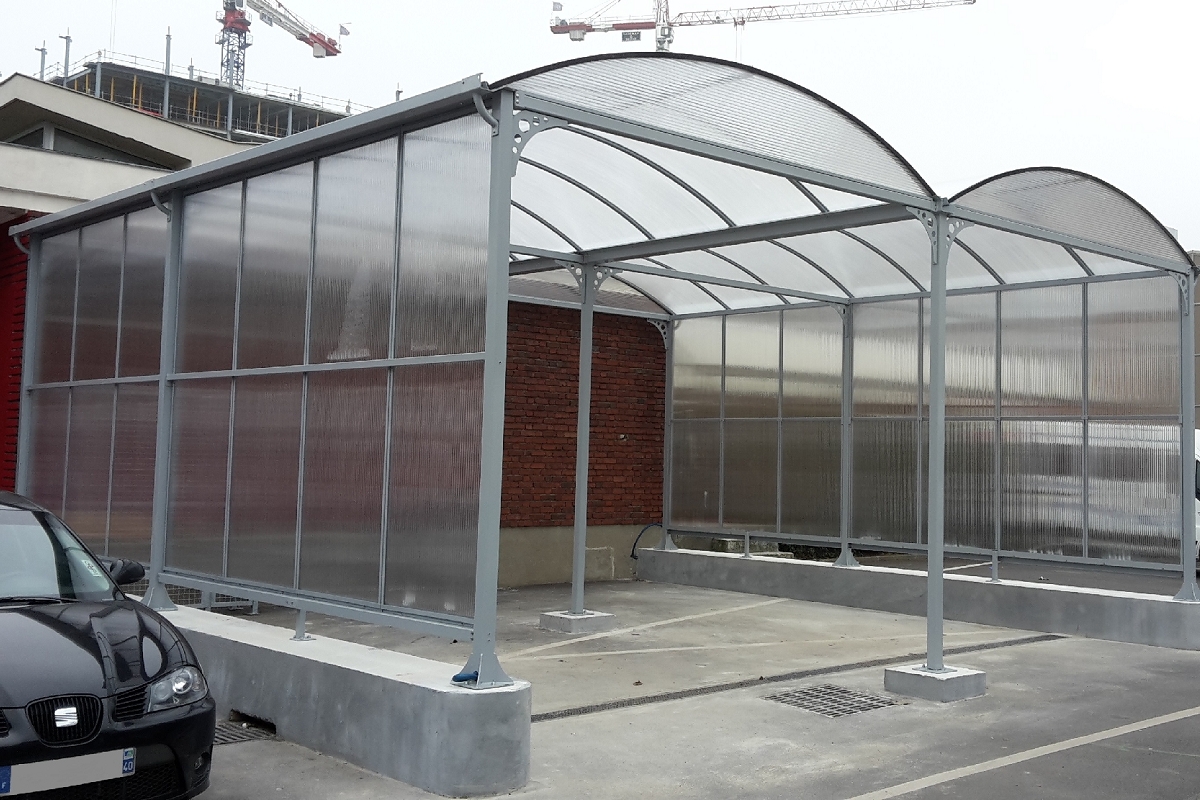 Abris pour station de lavage ou d'essence - Série AT avec toit arrondi et options personnalisables_2