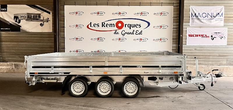 Remorque benne - 4,05 x 1,97 m - 3500 kg - Martz Kipper 400/3 électrique + manuelle_2