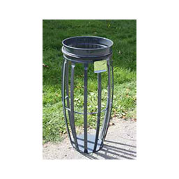 Support de sac poubelle avec écrase cigarettes - VIGIPIRATE - acier antirouille - 80 à 130 L_2