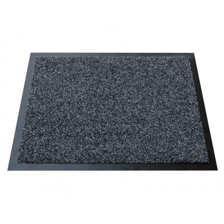 Tapis anti-poussiere figeac gris 90x150cm polyamide semelle pvc renforce epaisseur 10mm_2