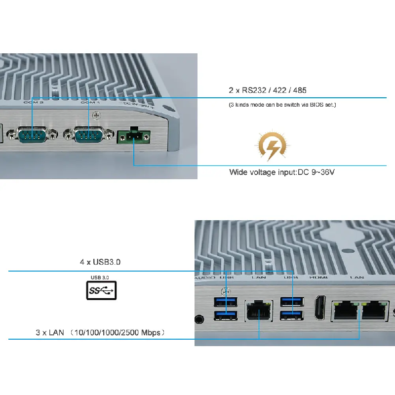 Panel PC industriel fanless 23.8