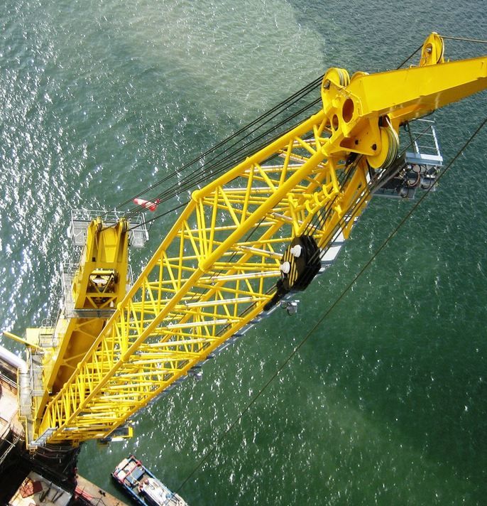 Grue portuaire MTC 6000 pour levage dynamique offshore