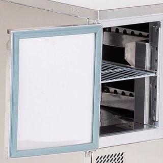 Saladette réfrigérée à capot - 2 portes GN 1/1 avec 5 bacs GN 1/6 | L2g - PS200_2