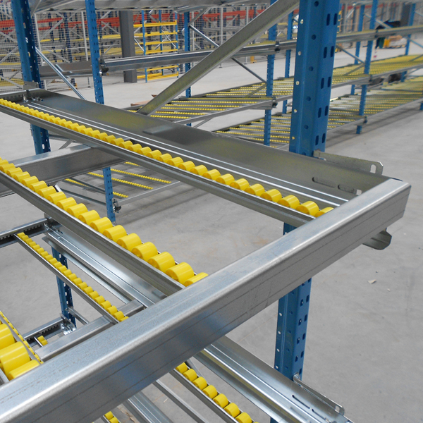 Rayonnage dynamique  pour bacs et cartons conçu pour  zones de préparation de commandes et/ou de production_2