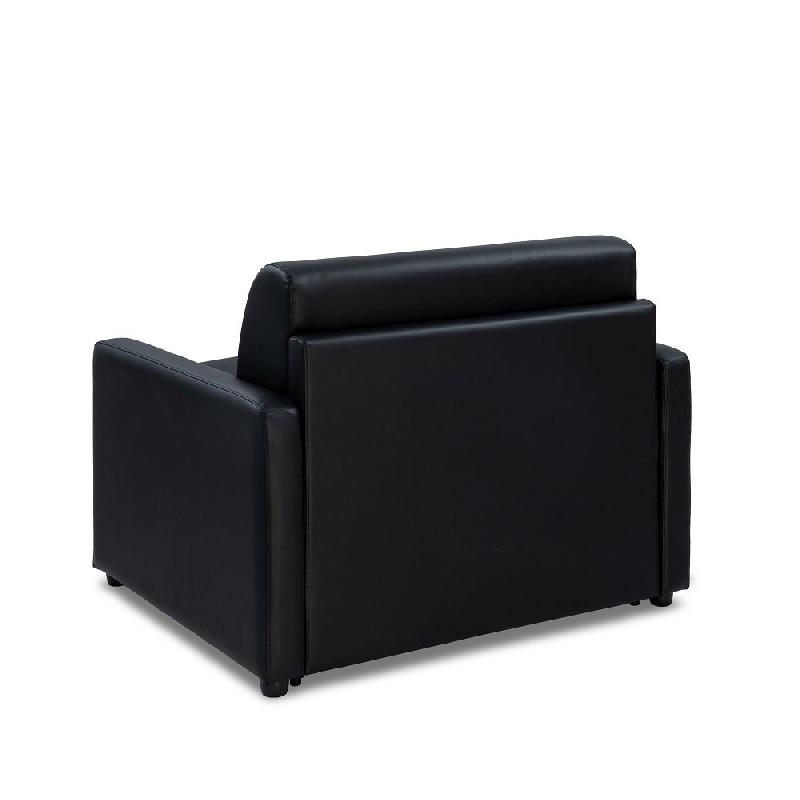 Fauteuil convertible DAY - Système Express - 70x197 cm - Matelas 16 cm polyuréthane - Noir_2