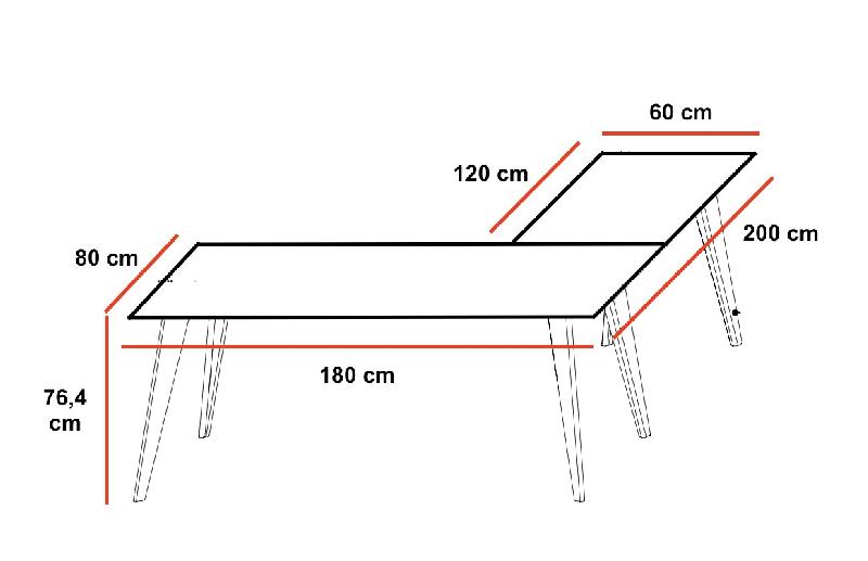 Bureau d'angle Pigreco Up - Martex - Jaune, 180 x 200 cm_2