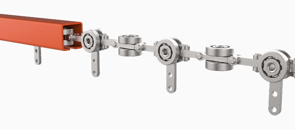 Convoyeur à chaîne STS 550M - monorail robuste et modulaire pour charges jusqu'à 113 kg_2