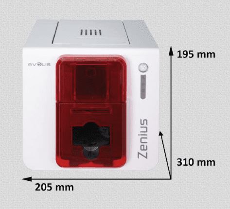 Imprimante pour cartes de visite PVC - Evolis Zenius : facile d'utilisation, design avant-gardiste, impression couleur sur cartes plastiques_2