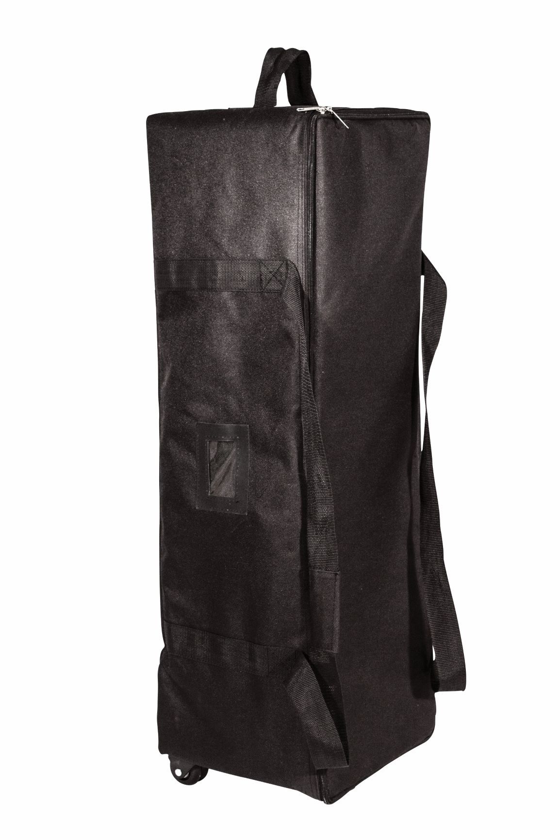 Stand parapluie hop-up courbe - autoportant avec fixation textile par velcro et sac de transport trolley_2