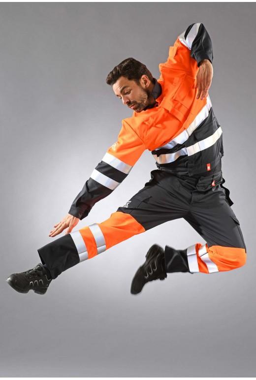 Blouson multirisques ATEX haute visibilité orange fluo - Réf. 630*ATX - bandes rétroréfléchissantes ignifuges et multipoches_2