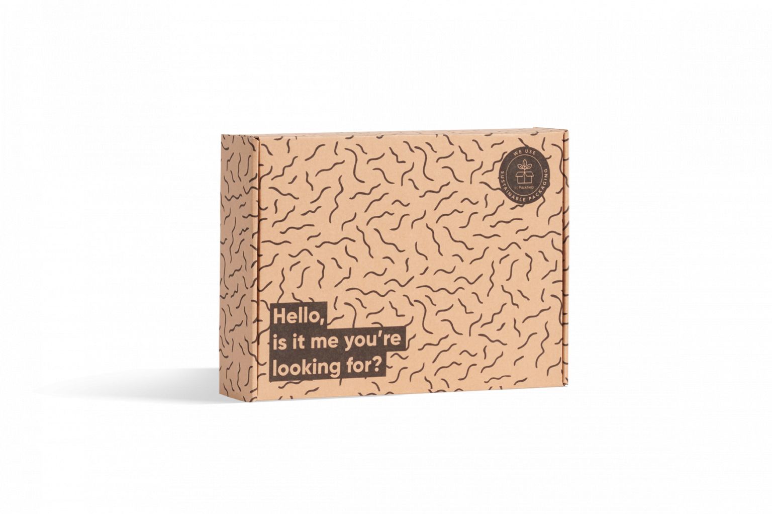 Boîte d’expédition éco pré-imprimée - Packhelp SA - 24.9 x 19 x 5.5 cm - carton kraft recyclable et écologique_2