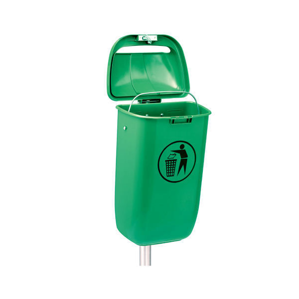 Corbeille plastique exterieure classic verte medial 50l_2