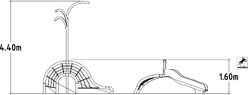 Jeux à grimper thématiques Whale Small réf-8071482 - Hags - tranche d'âge 5-12 ans - dimensions 7800x2500x4400 mm_2