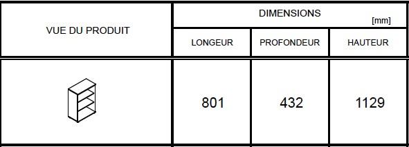 Bibliothèque Class  - MDD - Gris aluminium, Gris aluminium_2