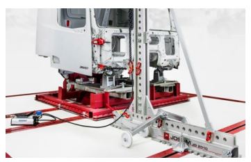 Système de redressage de banc de cabine josam, rajout parfait pour presse à cadre sur un large éventail de marques de camions - série jo_2