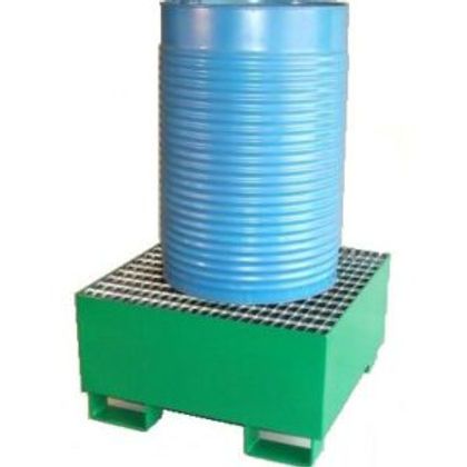 Bac de rétention métallique en acier - Stockage 1, 2 ou 4 fûts de 220 à 1050 L ou cubitainers 1000 L_2